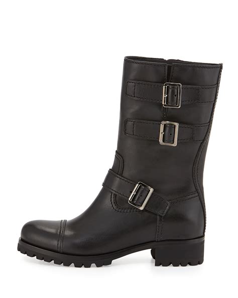 prada biker boots